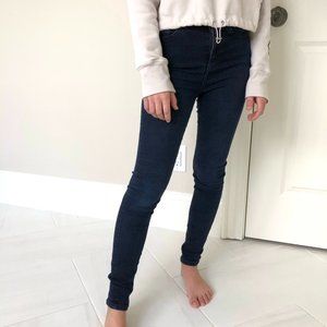 Jack Wills High Waist Super Skinny Fernham Dark Wash Jeans